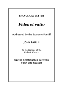 Fides et ratio - Catholic