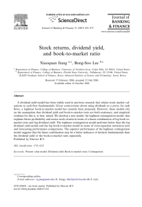 Stock returns, dividend yield, and book-to-market ratio