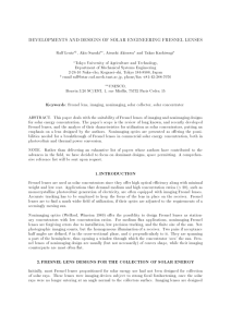 developments and designs of solar engineering fresnel