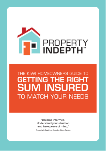 sum insured - Property InDepth
