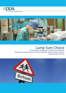 Lump Sum Choice