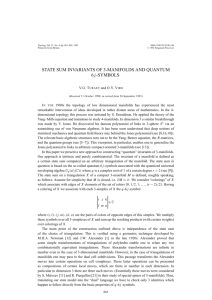 STATE SUM INVARIANTS OF 3-MANIFOLDS AND QUANTUM 6j