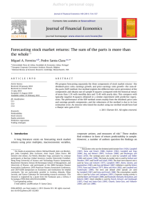 Forecasting stock market returns: The sum of the parts is more than