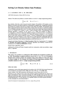 Solving Low-Density Subset Sum Problems