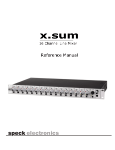 X.Sum Reference Manual