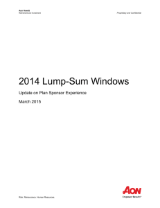 2014 Lump-Sum Windows