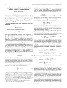 Sum-Capacity Computation for the Gaussian