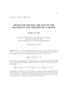 sharp bounds for the sum of the squares of the degrees of a graph