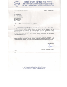 Approval by AICTE - About OPJS UNIVERSITY
