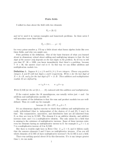 Finite fields - MIT Mathematics