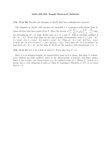 Math 402/502: Sample Homework Solutions (Ch. 12 # 20) Describe
