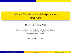 Lecture 13 - Mathematics