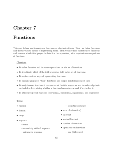 Chapter 7 Functions