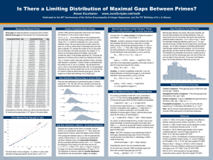 Is there a limiting distribution of maximal gaps between primes?