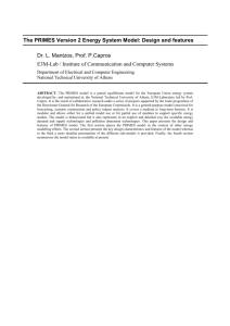 The PRIMES Version 2 Energy System Model: Design