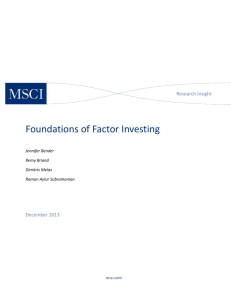 Foundations of Factor Investing