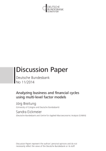 Analyzing business and financial cycles using multi