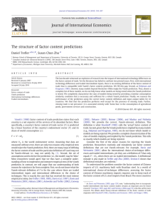 The structure of factor content predictions