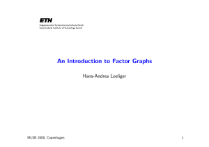 An Introduction to Factor Graphs