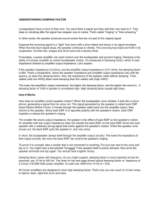 UNDERSTANDING DAMPING FACTOR