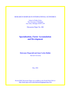 Specialization, Factor Accumulation and Development