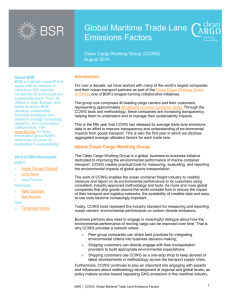 Global Maritime Trade Lane Emissions Factors