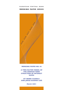 A two-factor model of the German term structure of