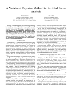 A Variational Bayesian Method for Rectified Factor Analysis