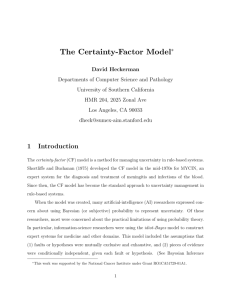 The Certainty-Factor Model