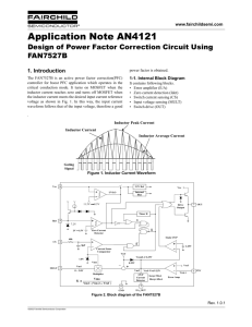 AN-4121 Design of Power Factor Correction Circuit Using FAN7527B