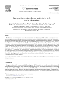 Compact integration factor methods