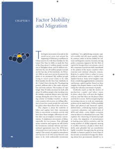 Factor Mobility and Migration