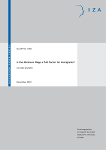 Is the Minimum Wage a Pull Factor for Immigrants?