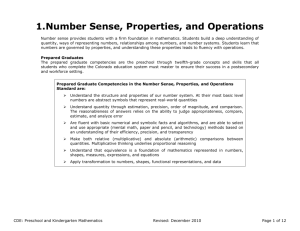 1. Number Sense, Properties, and Operations