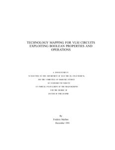 technology mapping for vlsi circuits exploiting boolean properties