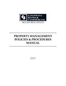 property management policies & procedures manual 2007