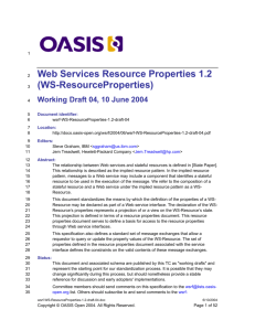 Web Services Resource Properties 1.2 (WS