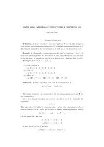 MATH 20201: ALGEBRAIC STRUCTURES I (SECTIONS 1