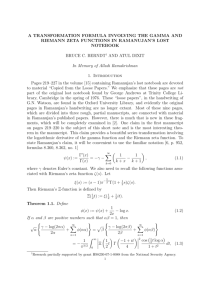a transformation formula involving the gamma and riemann zeta