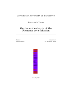 On the critical strip of the Riemann zeta
