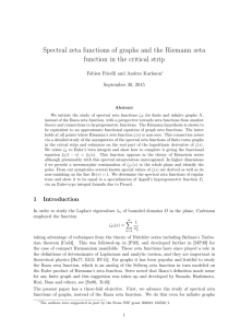 Spectral zeta functions of graphs and the Riemann zeta function in