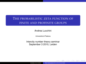 The probabilistic zeta function of finite and profinite groups