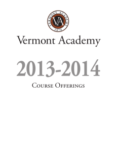 2013-2014 - Vermont Academy