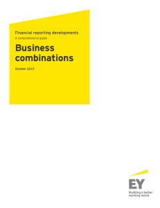 Financial reporting developments: Business Combinations