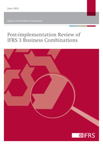 Post-implementation Review of IFRS 3 Business Combinations