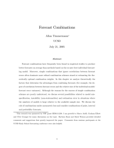 Forecast Combinations