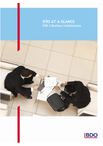IFRS at a Glance - IFRS 3: Business Combinations