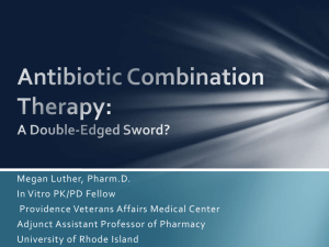 Antibiotic Combination Therapy - Rhode Island Society of Health
