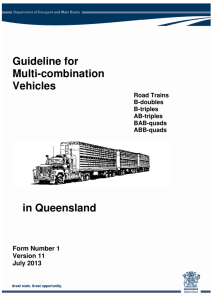 Guideline for Multi-combination Vehicles in Queensland