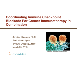 Coordinating Immune Checkpoint Blockade For Cancer